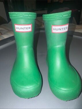 Hunter Bright Green Toddler Rain Boots